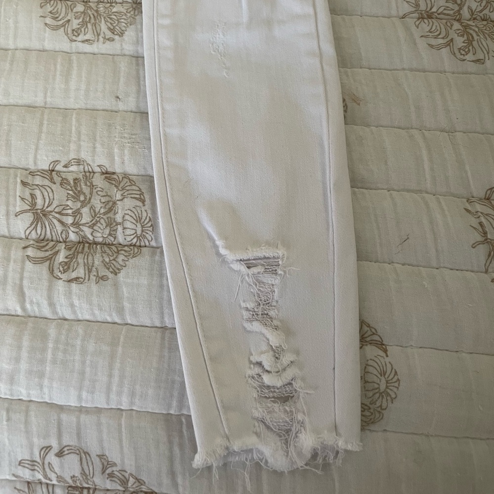 White Ripped Jeans - Picture 3 of 6